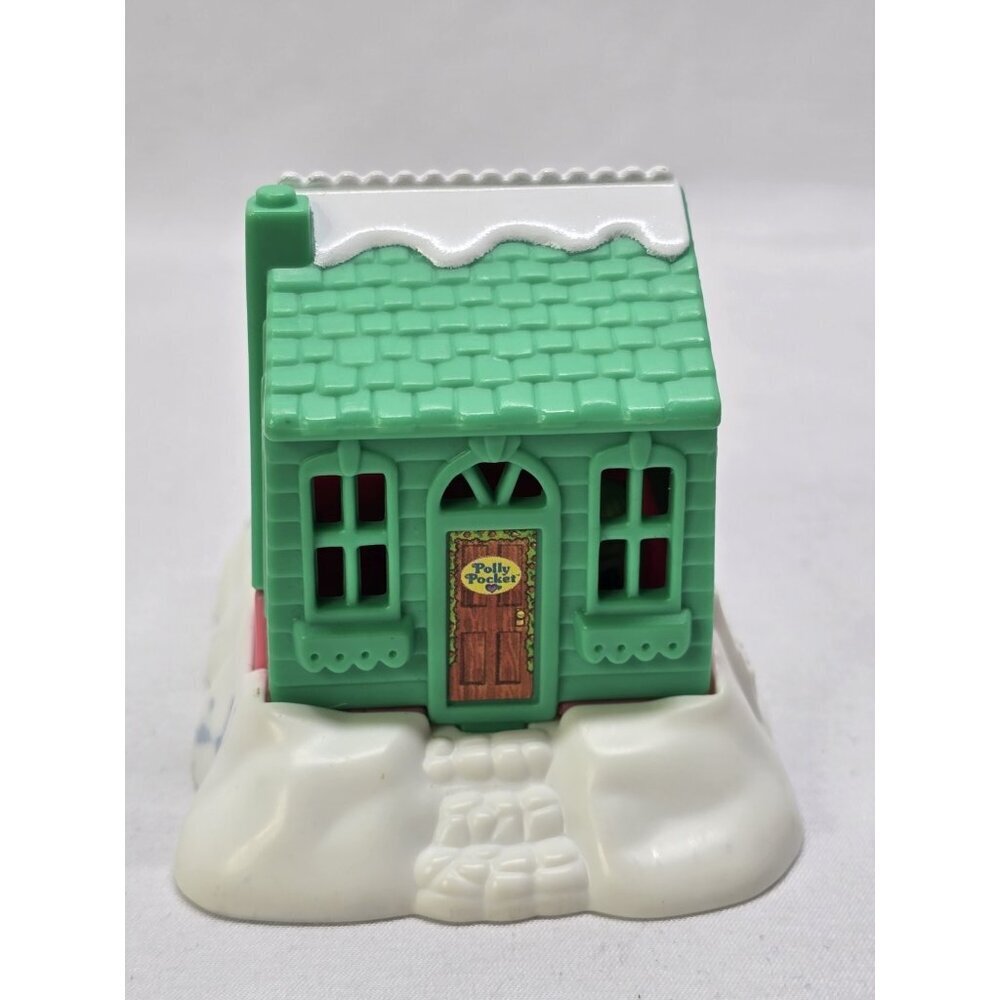 1995 Polly Pocket McDonald's Ski Chalet Bluebird Toys Christmas House- DYE STAIN